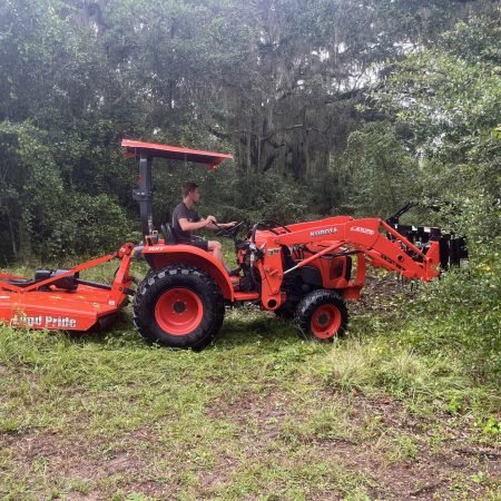 trenton on tractor