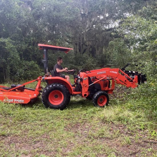 trenton on tractor